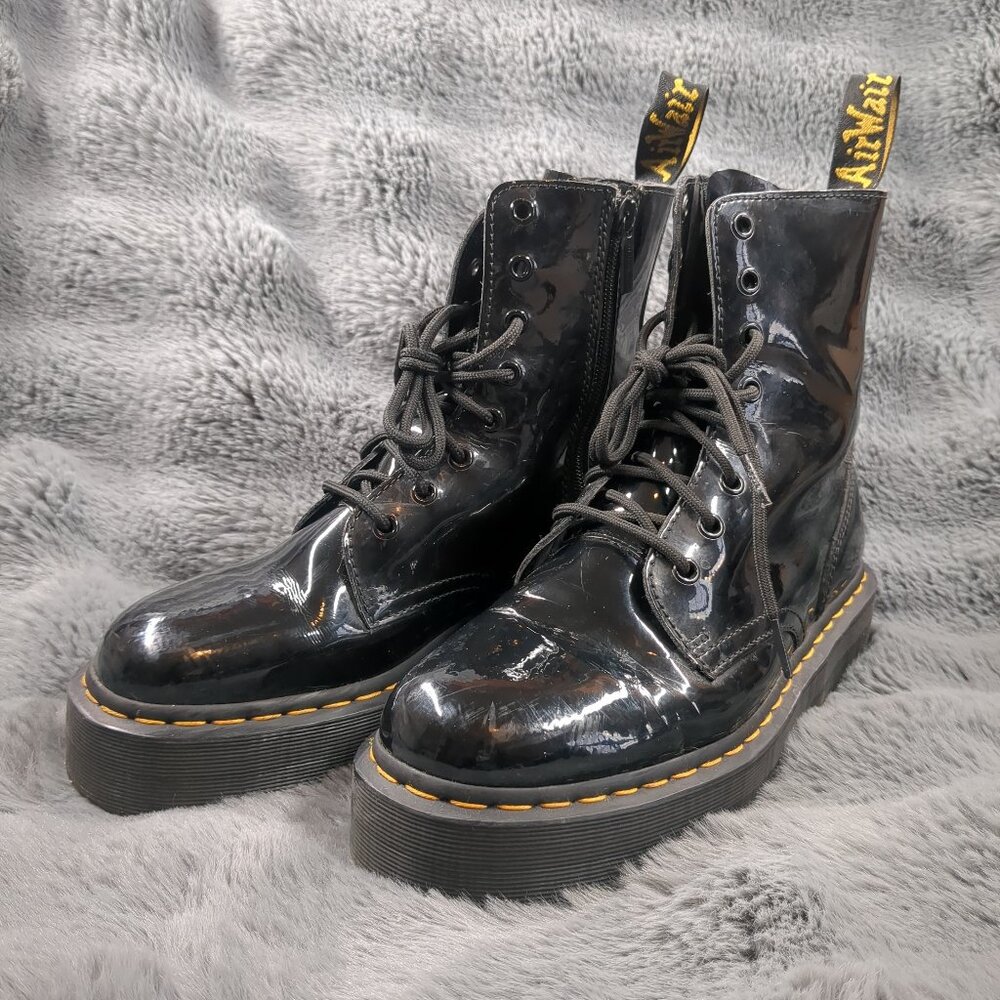 Dr. Marten Jadon Boot Patent Leather Platforms